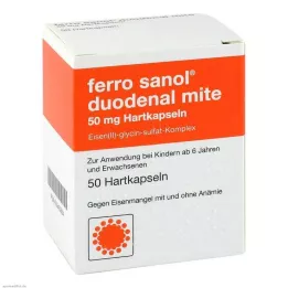 FERRO SANOL comprimido gastrorresistente de ácaro duodenal 50 mg, 50 unidades