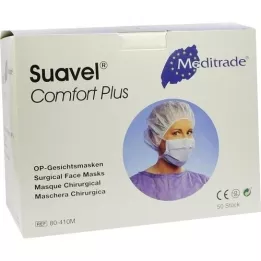MUNDSCHUTZ OP-Máscara facial para gravata azul, 50 un