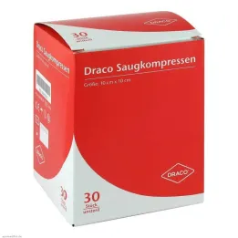 Compressas de sucção não estéreis 10x1, 30 unid