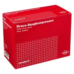 Compressas de sucção não estéreis 10x2, 30 unid
