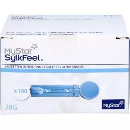 MYSTAR Lancetas SylkFeel 28 G, 100 unidades