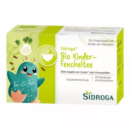 SIDROGA Sacos de filtro de chá de erva-doce orgânico para crianças, 20X2,0 g