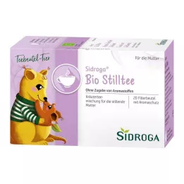 SIDROGA Sacos de filtro de chá orgânico para amamentação, 20X1,5 g