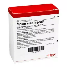 SPLEN ampolas suis Injeel, 10 unidades
