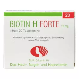 BIOTIN Comprimidos H forte, 20 unidades