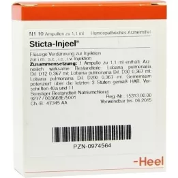 STICTA INJEEL Ampolas, 10 unidades