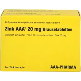 ZINK AAA Comprimidos efervescentes de 20 mg, 20 unidades