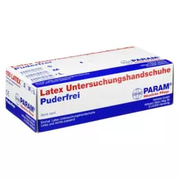 HANDSCHUHE Látex descartável sem pó L, 100 unidades