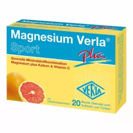 MAGNESIUM VERLA mais grânulos, 20 unidades