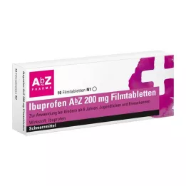IBUPROFEN AbZ 200 mg comprimidos revestidos por película, 10 unidades