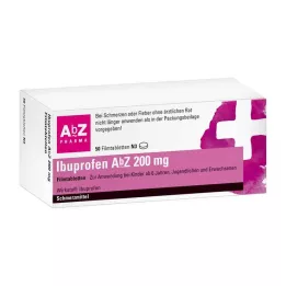 IBUPROFEN AbZ 200 mg comprimidos revestidos por película, 50 unidades