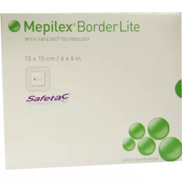 MEPILEX Conexão de espuma Border Lite 15x15 cm estéril, 5 unid