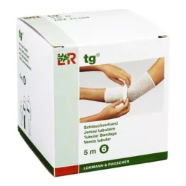 TG Bandagem tubular tamanho 6 5 m branca, 1 peça