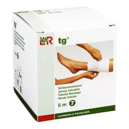 TG Bandagem tubular tamanho 7 5 m branca, 1 peça