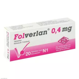 FOLVERLAN Comprimidos de 0,4 mg, 20 unidades