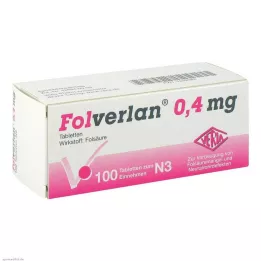 FOLVERLAN Comprimidos de 0,4 mg, 100 unidades