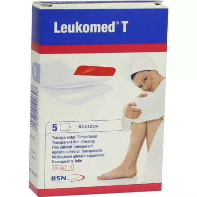 LEUKOMED gesso esterilizado transparente 5x7,2 cm, 5 peças LEUKOMED gesso esterilizado transparente 5x7,2 cm, 5 peças