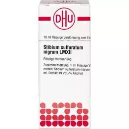 STIBIUM SULFURATUM NIGRUM LM XII Diluição, 10 ml