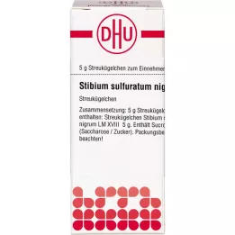 STIBIUM SULFURATUM NIGRUM LM XVIII Glóbulos, 5 g
