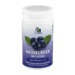 HEIDELBEER KAPSELN+Luteína+C+E, 60 unid