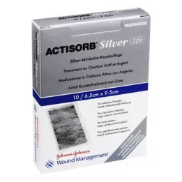 ACTISORB Compressas estéreis 220 Prata 6,5x9,5 cm, 10 unid