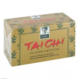 TAI CHI Sacos de filtro de chá verde de gengibre, 20 unidades
