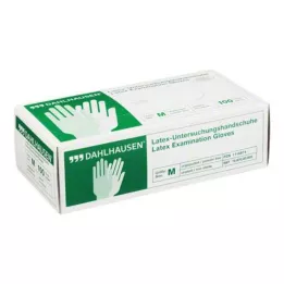 HANDSCHUHE Látex sem pó tamanho M, 100 peças