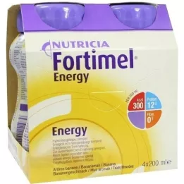 FORTIMEL Energético sabor banana, 4X200 ml