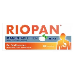 RIOPAN Magen Tabletten Mint 800 mg comprimidos mastigáveis, 100 unidades