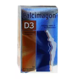 CALCIMAGON Comprimidos mastigáveis D3, 112 unidades