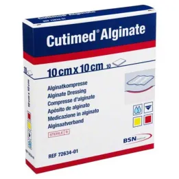 Cutimed Alginato Compressas de alginato 10x10cm, 10 un