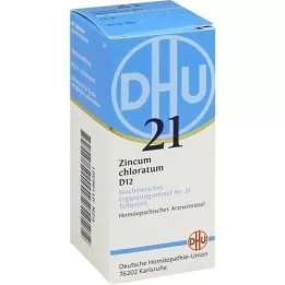 BIOCHEMIE DHU 21 Zincum chloratum D 12 comprimidos, 80 unid