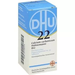 BIOCHEMIE DHU 22 comprimidos de cálcio carbonicum D 12, 80 unidades
