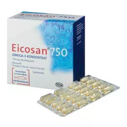 EICOSAN 750 cápsulas moles de concentrado de ômega-3, 240 unidades