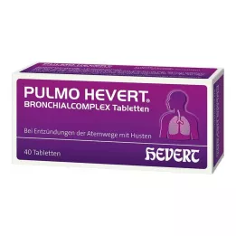 PULMO HEVERT Comprimidos de complexo brônquico, 40 unidades