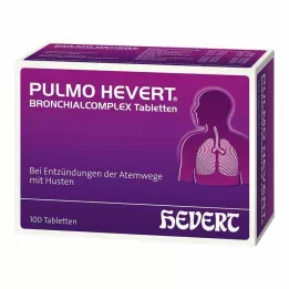 PULMO HEVERT Comprimidos de complexo brônquico, 100 unidades