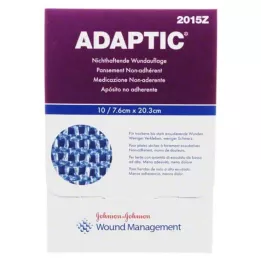 ADAPTIC Curativo úmido para feridas de 7,6 x 20,3 cm, 10 unidades