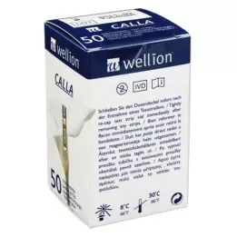 WELLION CALLA Tiras de teste de glicemia, 50 unidades