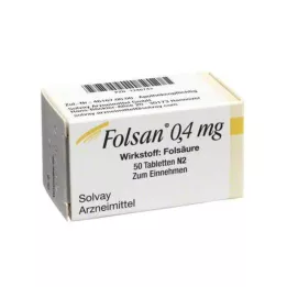 FOLSAN Comprimidos de 0,4 mg, 50 unidades