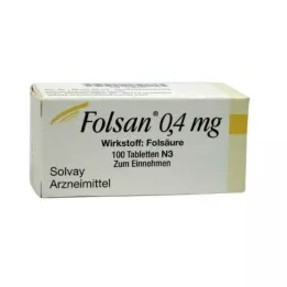 FOLSAN Comprimidos de 0,4 mg, 100 unidades