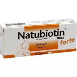 NATUBIOTIN comprimidos fortes de 10 mg, 20 unidades