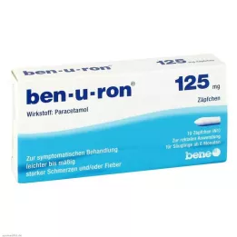 BEN-U-RON 125 mg supositórios, 10 pcs