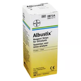 ALBUSTIX Tiras de teste, 50 unidades