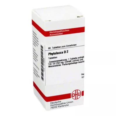 PHYTOLACCA D 2 comprimidos, 80 unidades