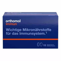 ORTHOMOL Immun 15 comprimidos/cápsulas pacote combinado, 1 peça