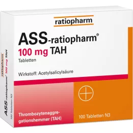 ASS-ratiopharm 100 mg TAH comprimidos, 100 unidades