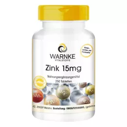 ZINK Comprimidos de 15 mg, 250 unidades