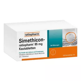 SIMETHICON-ratiopharm 85 mg comprimidos mastigáveis, 100 unidades