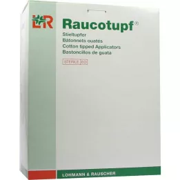 RAUCOTUPF Cotonete 1 peça, cabeça grande de algodão, 50X2 peças