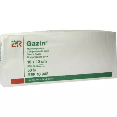 GAZIN Gaze comp. 10x10 cm não estéril operação de 32 dobras, 50 pcs GAZIN Gaze comp. 10x10 cm não estéril operação de 32 dobras, 50 pcs
